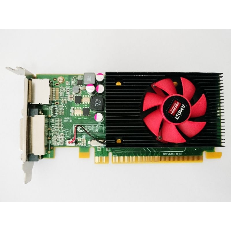 การ์ดจอ AMD Radeon R5 340 2GB สภาพสวยมาก ( DVI + DP ) การ์ดจอ ขาสั้น ...