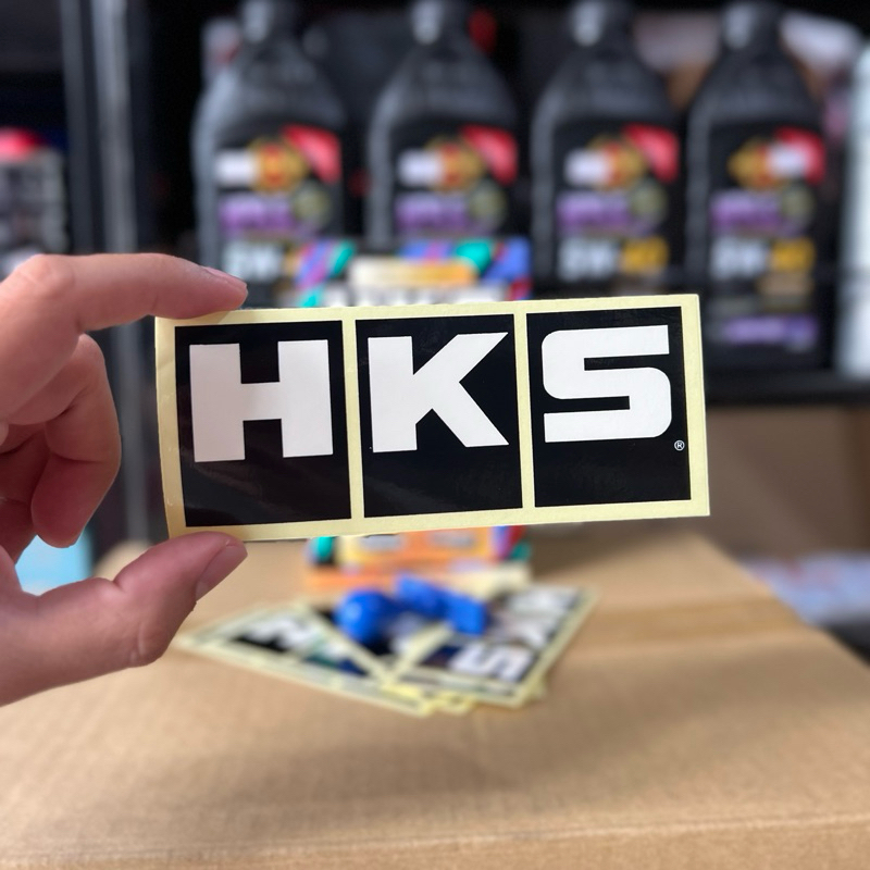 [สติ้กเกอร์แท้] HKS Logo Japan รุ่นใหม่ล่าสุด | Shopee Thailand