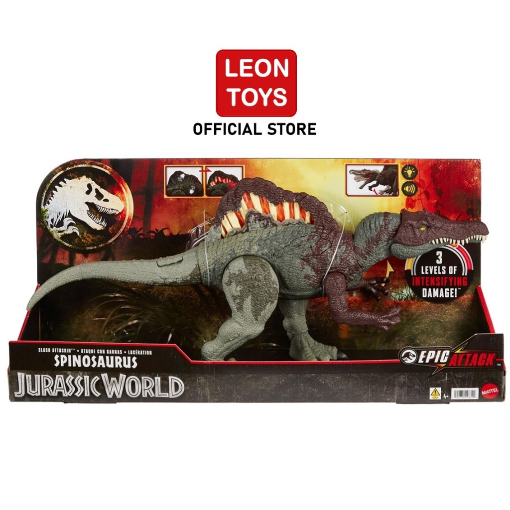 Jurassic World Epic Attack Slash Attackin’ Spinosaurus Dinosaur Action  Figure HXF62 - Main Image