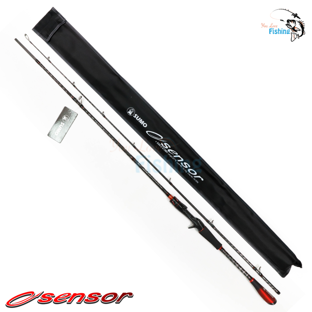 คันเบ็ดตกปลา ตีเหยื่อปลอม SUMO SENSOR ยาว 6.7 ฟุต 2 ท่อน คันกราไฟต์ผสม ...