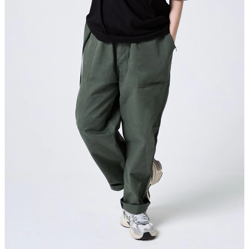 UPPERGOD กางเกงขายาว Pants Camping V.2 มีเข็มขัดล้อค และห่วงห้อยกุญแจ ผ้าหนานุ่ม อย่างดี สีดำ สีเขียวขี้ม้า สีน้ำตาล https://wayoza.com