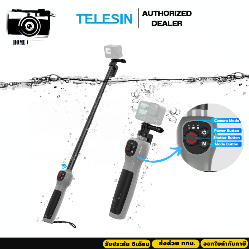 Floating Waterproof Diving Remote Control Box Handheld Selfie Stick For  Gopro Sjcam Dji Osmo Action Camera Accessories Sports Action  Video