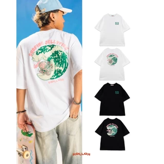 ROLLOR - เสื้อยืด Oversize รุ่น SURFING JELLYFISH