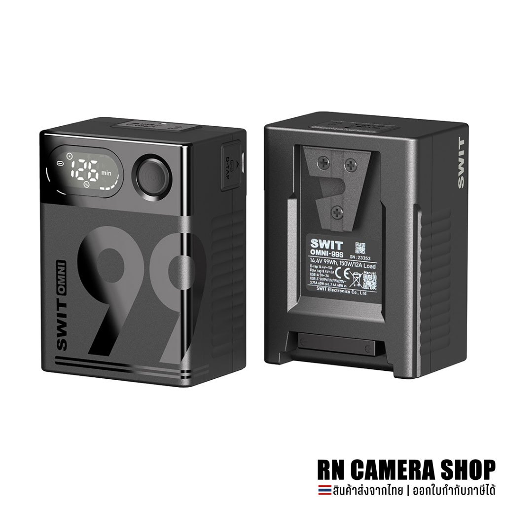 SWIT OMNI-99S 99Wh USB-C Info Pocket V-mount Battery รับประกันศูนย์ไทย ...