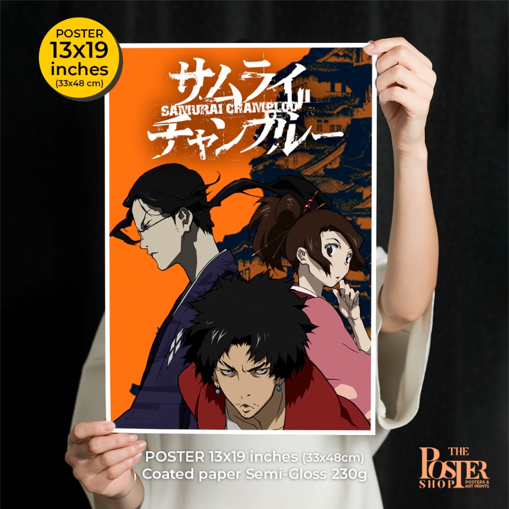Samurai Champloo Poster โปสเตอร์อนิเมะซามูไร, มุเก็นและจิน ภาพขนาด ...