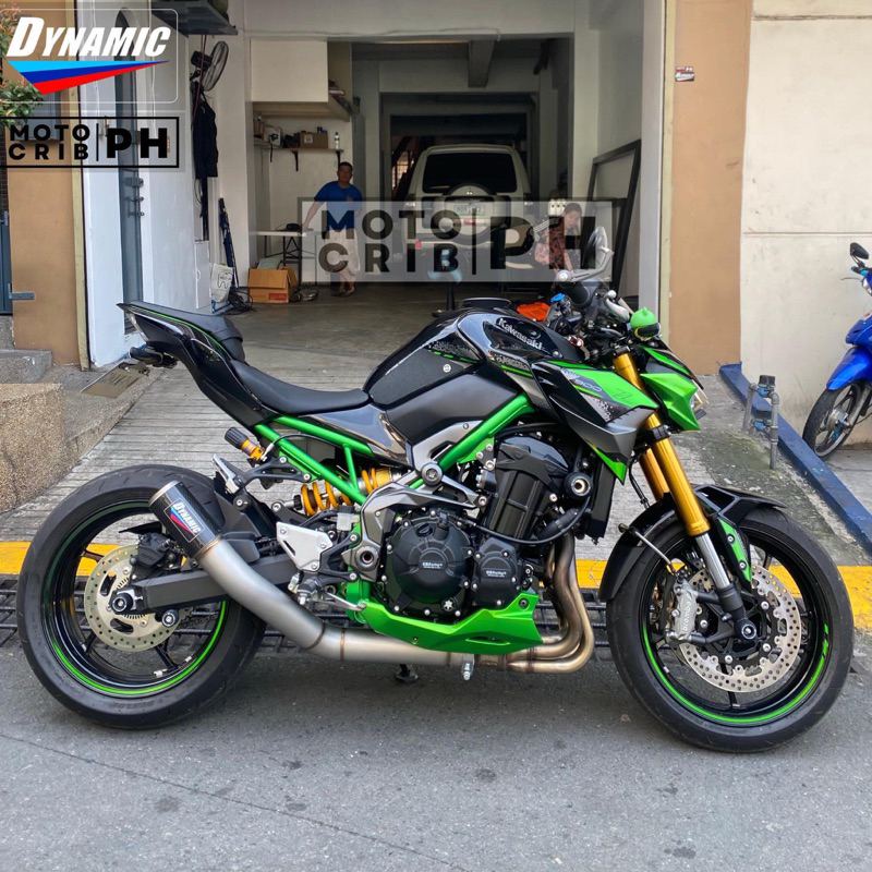 Dynamic DM-3 carbon Stainless Linkpipe สิ้นค้าตรงรุ่น Kawasaki Z900 ...