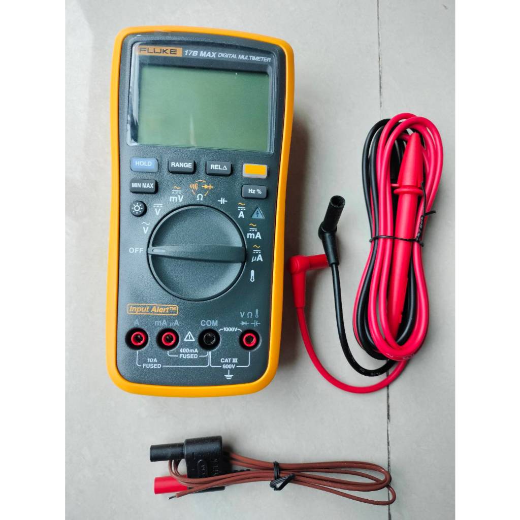 Fluke 17B+ Multímetro Digital – Resistente, Portátil Y Con Termopar Tipo K Para Medir Temperatura