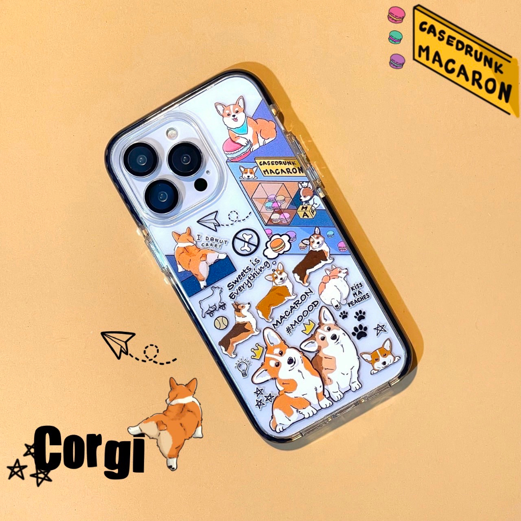 premium-impact-bumper-case-corgi-เคสสำหรับไอโฟน-15promax-15pro-15-14promax-14pro-14-13promax-13pro-13-12pm-12-11