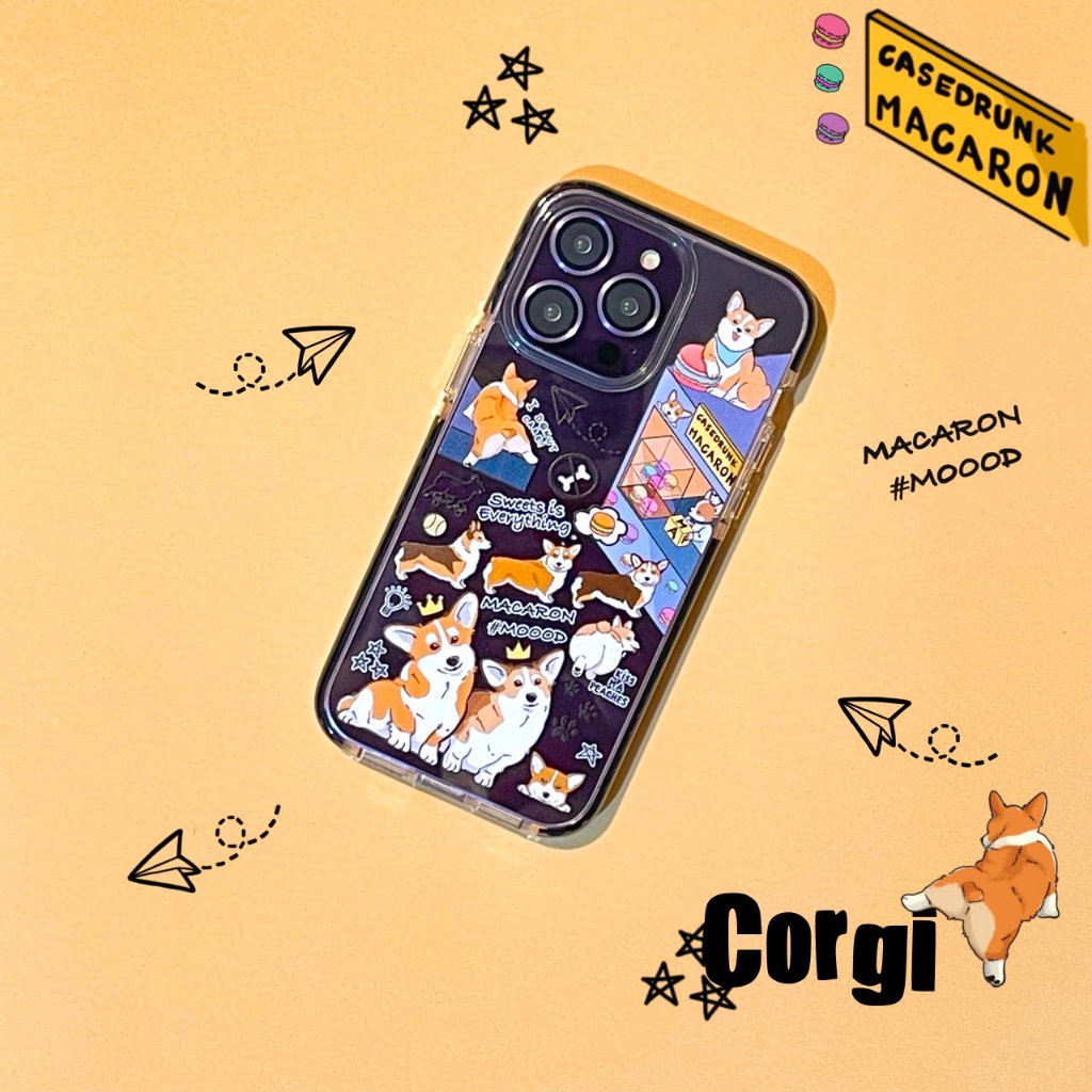 premium-impact-bumper-case-corgi-เคสสำหรับไอโฟน-15promax-15pro-15-14promax-14pro-14-13promax-13pro-13-12pm-12-11