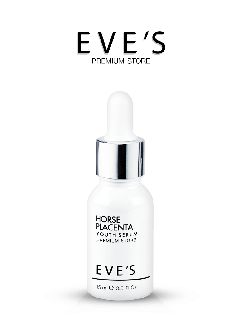 เซรั่มรกม้า-eves-เซรั่มอีฟส์-เซรั่มหน้าใส-ลดรอยสิว-ลดฝ้ากระ-horse-placenta-youth-serum-เซรั่มลดริ้วรอย-คนท้อง-eves