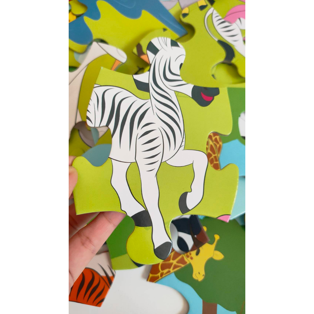 ของเล่นเสริมพัฒนาการ-จิ๊กซอว์จัมโบ้-35ชิ้น-ลายสวนสัตว์-zoo-animals-jumbo-floor-puzzle