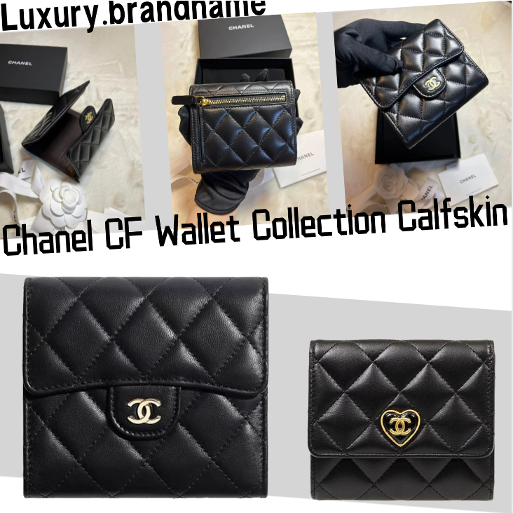 chanel-cf-wallet-collection-calfskin-ชาแนล-กระเป๋าเงินมือ