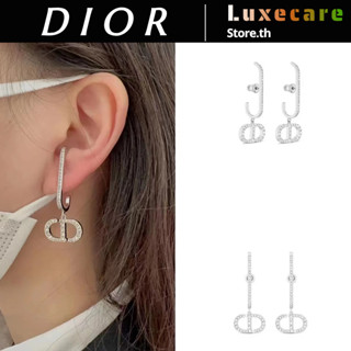 ดิออร์✨Dior 30 MONTAIGNE EARRINGS ผู้หญิง/แฟชั่น/หรูหรา/คลาสสิก/ซีดี