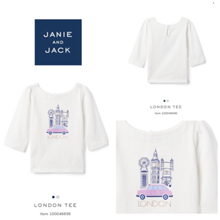 LONDON TEE เสื้อยืดลาย london แบรนด์อเมริกาแท้ janie and jack