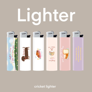 atcha.l พร้อมส่ง ไฟแช็ค (cricket) ไฟแช็คจุดเทียน lighter cute quotes ของขวัญ ของชำร่วย