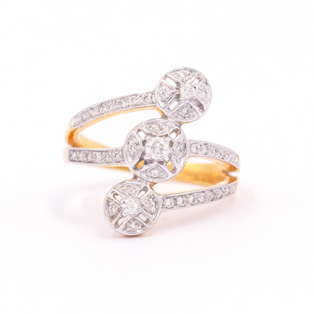 แหวนเลื้อยๆ-เต็มนิ้ว-อลัง-แหวนเพชร-แหวนทองเพชรแท้-ทองแท้-37-5-9k-me569