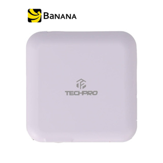 TECHPRO Power Bank 15000 mAh 1xUSB-A /1xType-C LED Display 2 in 1 Cable Purple by Banana IT