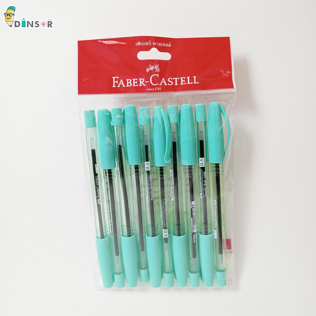 faber-castell-needle-ball-1444-ปากกาลูกลื่น-พาสเทล-คละสี-0-5-mm