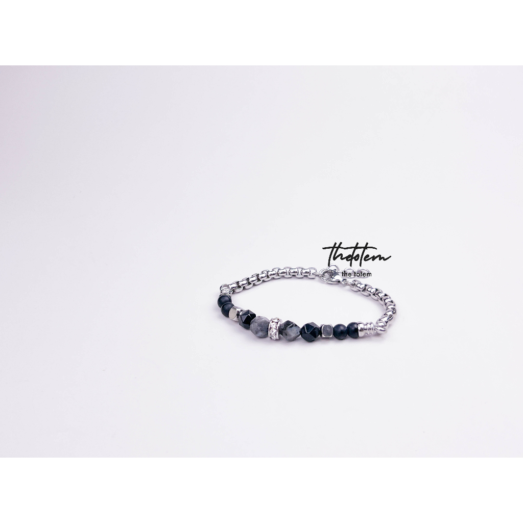 กำไลหิน-the-totem-นิลดำ-onyx-spectrolite-ep71-bracelet