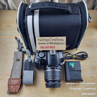 Canon 1100D + เลนส์ 18-55 IS มือสอง อุปกรณ์พร้อมใช้งาน ขอบจอดำ