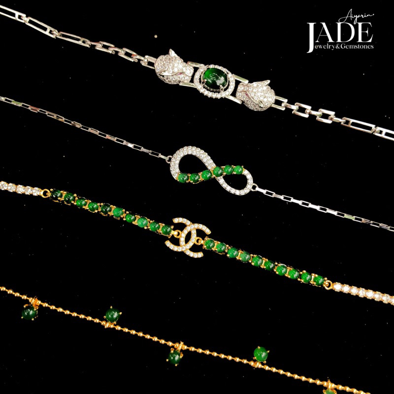 สร้อยเเขนหยกพม่า-jadeite-type-a-feicui-a-jade-เนื้อเเก้ว-ใสกิ๊งค์-ใส่สวยทุกเส้น