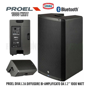 PROEL   DIVA-12A  1000 W peak Class D  2-way Active loudspeaker system/ชิ้น