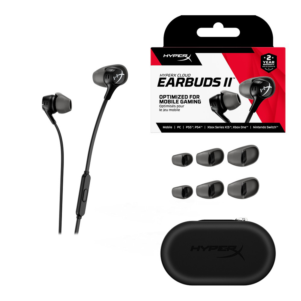 หูฟังเกมมิ่ง HYPERX CLOUD EARBUD II (ของแท้ประกันศูนย์) Shopee