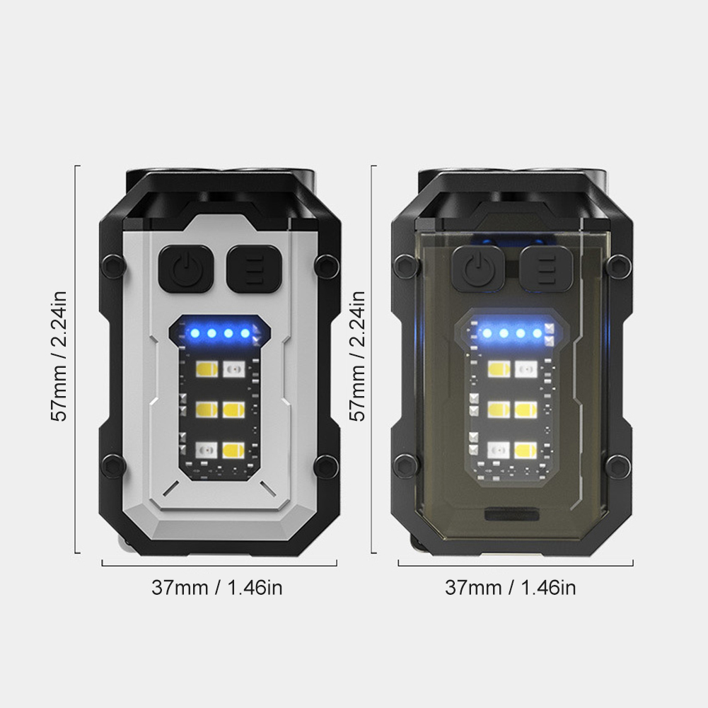 มินิพวงกุญแจไฟฉาย-led-cob-ความสว่างสูง-usb-ชาร์จ-8-โหมดฐานแม่เหล็กโคมไฟสำหรับ-outdoor-camping-backpacking