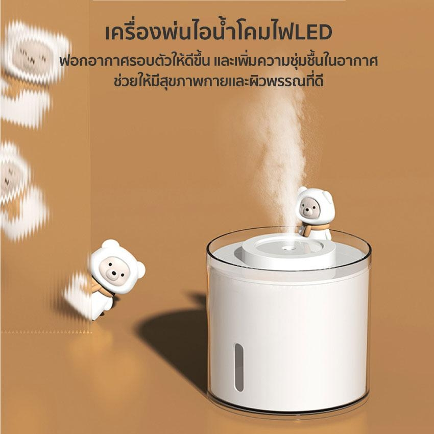 little-bear-เครื่องพ่นไอน้ำ-250ml-เพิ่มความชื้นในอากาศ-ฟอกอากาศ-usb-humidifier-เครื่องพ่นไอน้ำอโรม่า