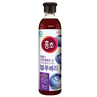 ไซเดอร์ผลไม้ น้ำส้มสายชูหมัก รสบลูเบอร์รี่, ทับทิม chungjungone hongcho vinegar blueberry 900ml 청정원 마시는 홍초