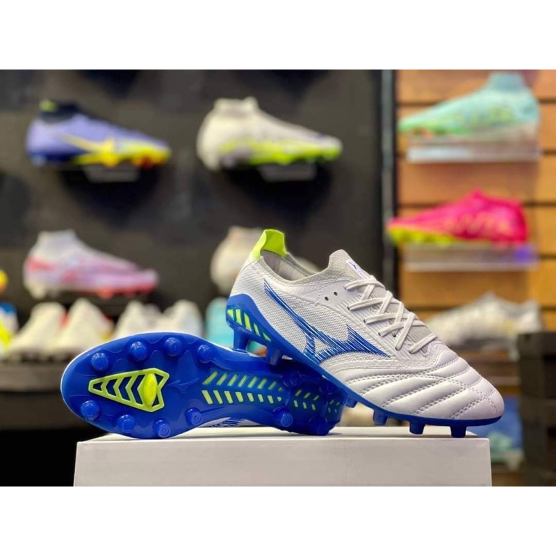 รองเท้าสตั๊ดสีชมพูรองเท้าบอลสีชมพู-mizuno-made-in-japan-หนังวัวแท้-100-พร้อมส่งพร้อมกล่อง-ถุงผ้าตรงปก-100