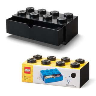 LEGO กล่องลิ้นชัก กล่อง เลโก้ ตั้งโต๊ะ สีดำ LEGO Desk Drawer Brick 8 BLACK (32x16x12 ซม.)