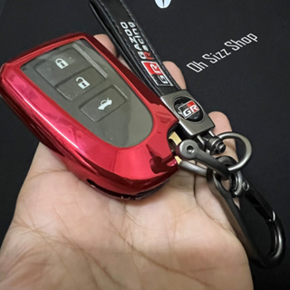 เคสรีโมทรถ Yaris สามารถดึงกุญแจในรีโมทได้  (TPU Key Cover with PC Push button Guard)   Toyota Key Sets Model Toyota All