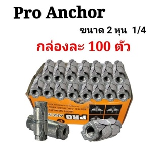 ปุ๊กตะกั่ว2หุน กล่องละ100ตัว(PRO)​ANCHOR