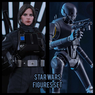 Hot Toys MMS419 &amp; MMS406 Jyn Erso ( Imperial Disguise Version ) and K-2SO Star Wars Rogue One 1/6 โมเดล ฟิกเกอร์ ของสะสม