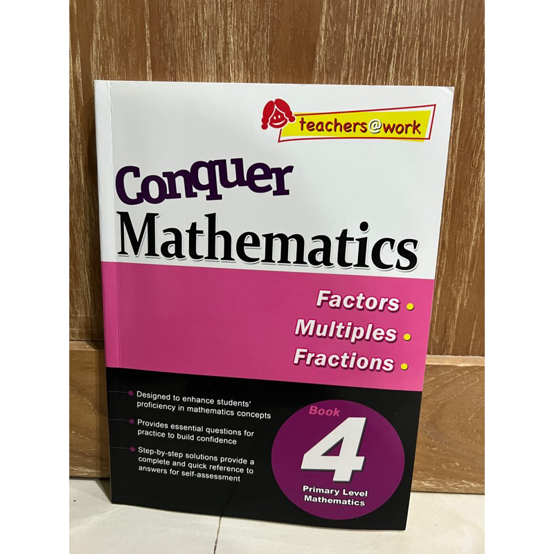 Conquer Mathematics Book 4 Factors, Multiples, Fractions | Shopee Thailand