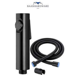 BAANHARDWARE ชุดสายฉีดชำระ ที่ฉีดก้น ที่ฉีดชำระก้น สายหัวฉีดชำระ สีดำMA-G-11BK