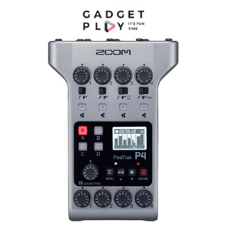 สินค้า [กรุงเทพฯ ด่วน 1 ชั่วโมง] Zoom PodTrak P4 Podcast Recorder, Battery Powered, 4 Microphone Inputs ประกันศูนย์ไทย