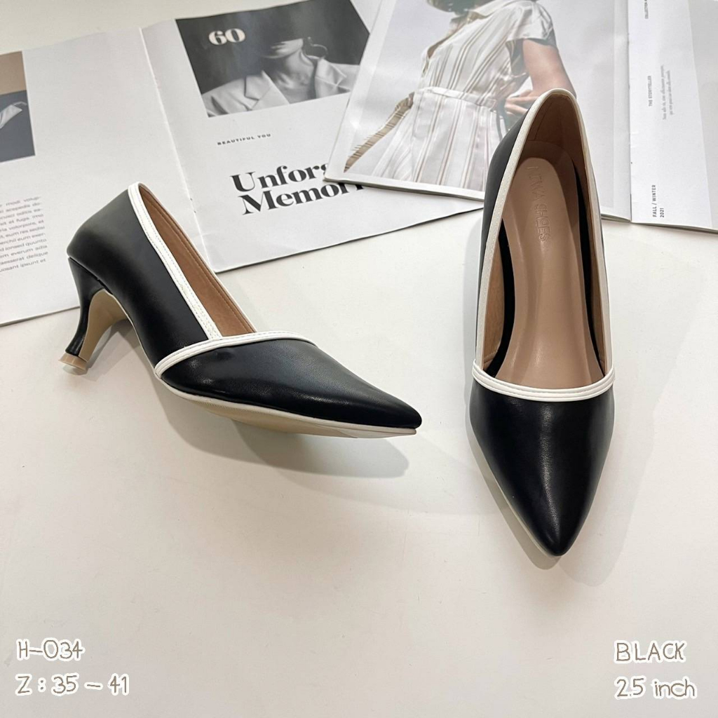 niwa shoes 🐰🐰 แบบใหม่แบบสับ คัทชูส้นสูง 2.5 นิ้ว พื้นนิ่มใส่สบาย รหัส ...
