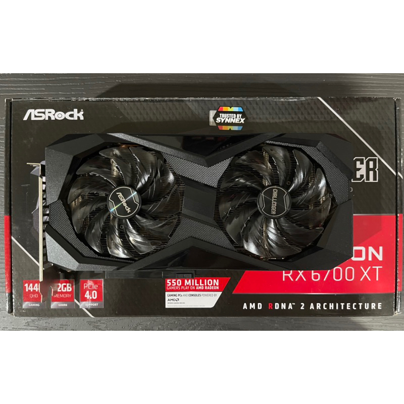 ASRock Radeon RX 6700 XT Grafikkarte – 12 GB GDDR6, Für Gaming In 1440p, Hohe FPS