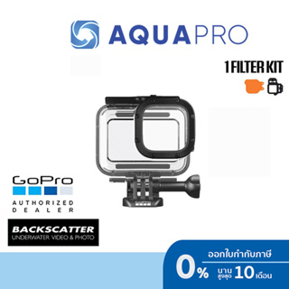 GoPro Hero 12 /11 / 10 / 9 Protective Housing + Backscatter Flip10 Dive Filter (25-80 feet)(8-24 M)