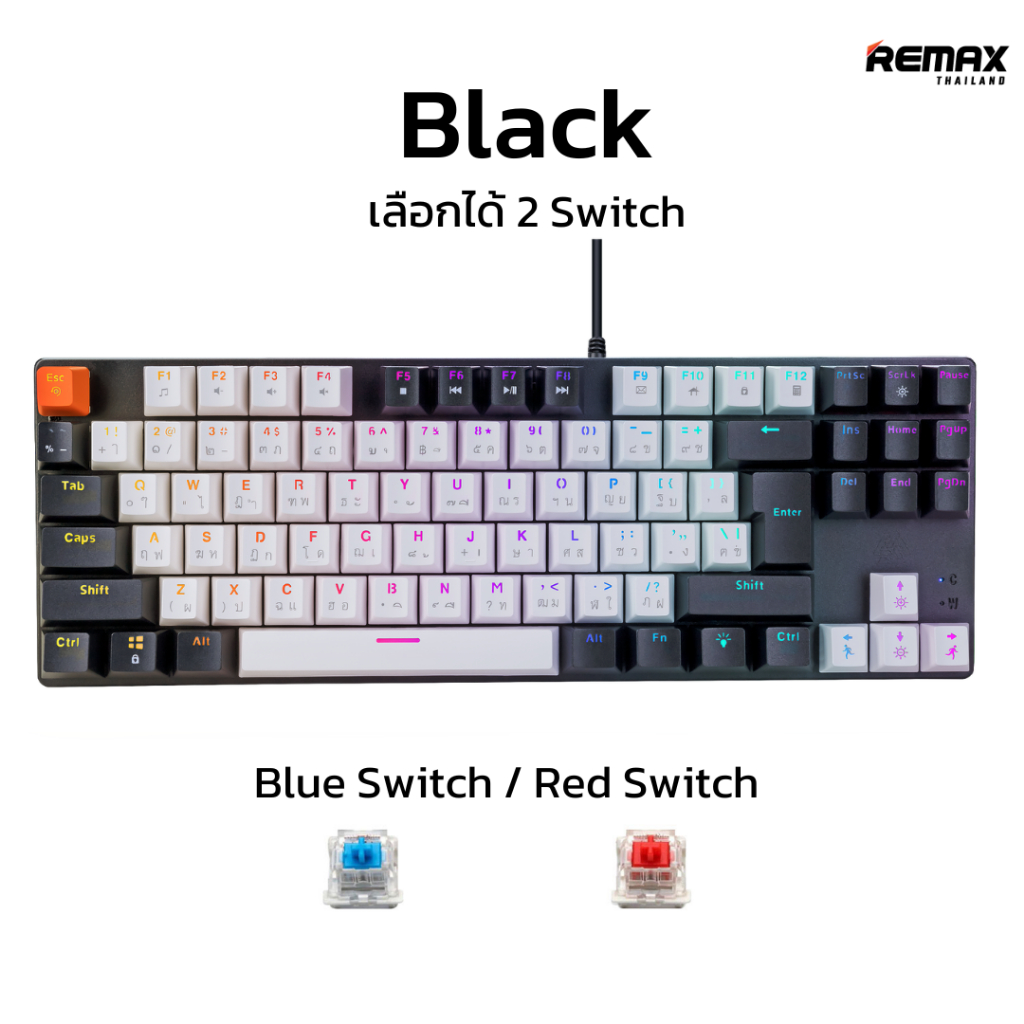 EGA Gaming Keyboard TYPE-K104 - คีย์บอร์ดแมคคานิคอล เปลี่ยนสวิตช์ได้ ...