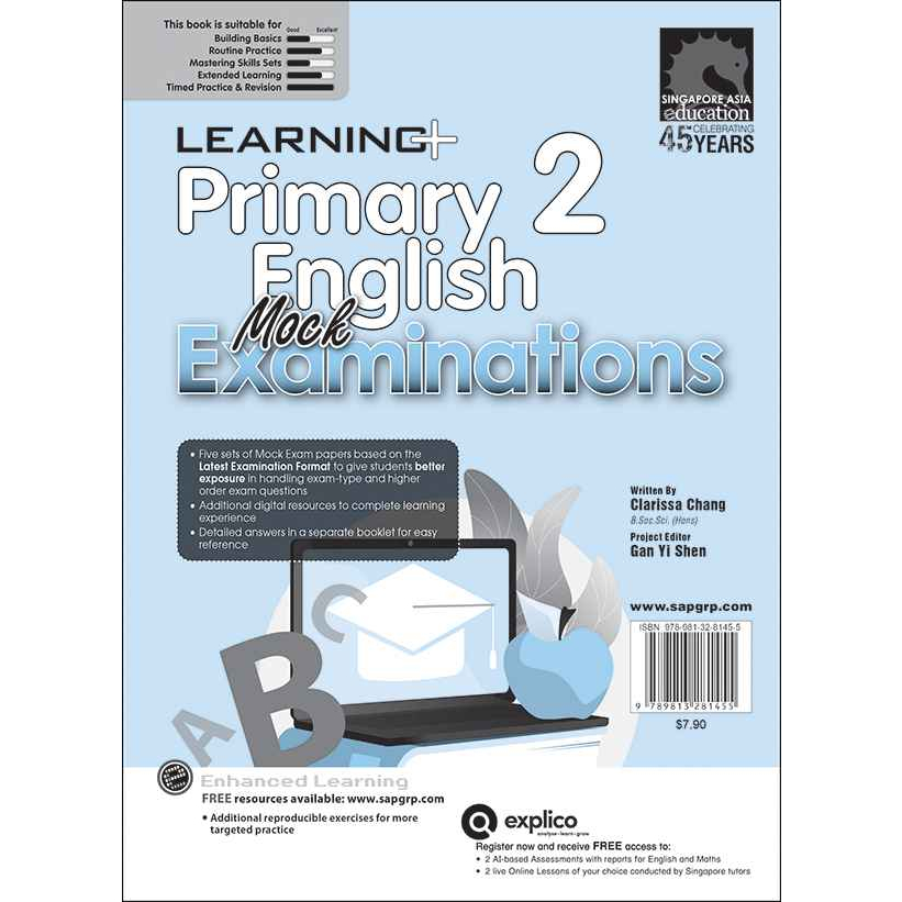 Global Educatin แบบทดสอบภาอังกฤษ ป.2 LEARNING+ Primary 2 English Mock ...