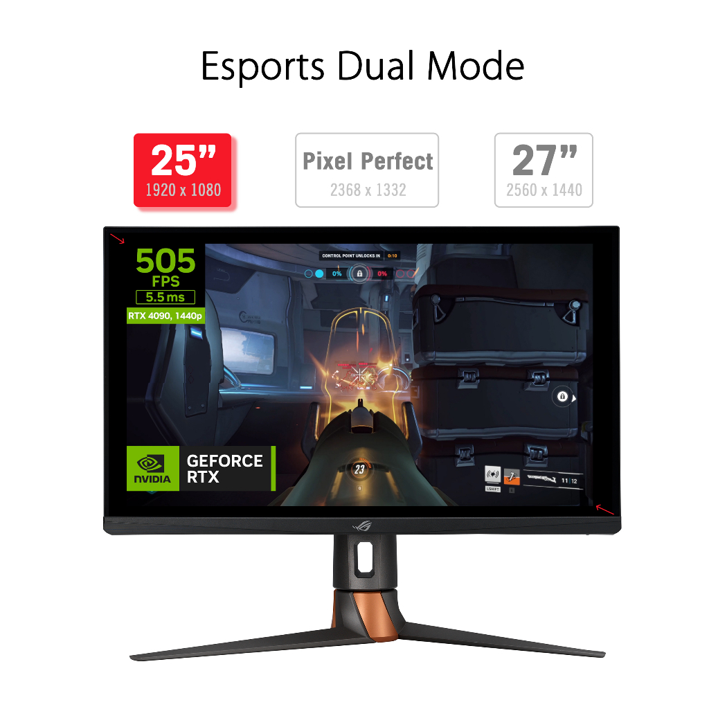 [กดตระแถมที่ตั้งการ์ดจอ] ASUS ROG Swift 360Hz PG27AQN esports Gaming ...