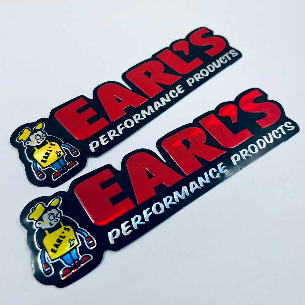 Earls สติกเกอร์ติดรถ Earl's 3D ปั๊มนูน Racing สติ๊กเกอร์แต่งรถยนต์ รถ ...