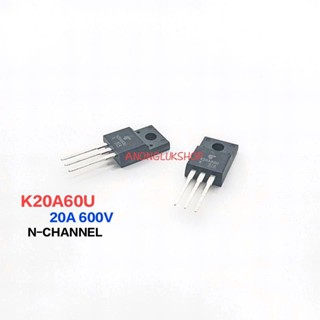 1ตัว 👉👉K20A60U TK20A60U K20A60 มอสเฟส N-Channel TO220F 20A 600V