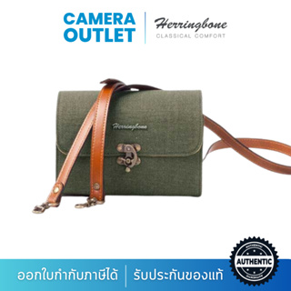 Herringbone รุ่น Tiny Canvas Olive-กระเป๋า