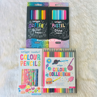 สีไม้ มีกลิ่นหอม กล่องละ 12 สี Smiggle Scented Colour Pencil Pack X12 🇦🇺