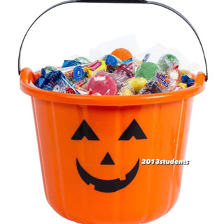 🎃🇹🇭❗️ถังฟักทอง กระป๋องฟักทอง ตกแต่งวันฮาโลวีน
