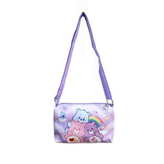 กระเป๋าสะพายคาด Care Bears - วัสดุหนัง pu - สายปรับสั้นยาวได้ - มีช่องซิป - ขนาด 21×16×4 cm